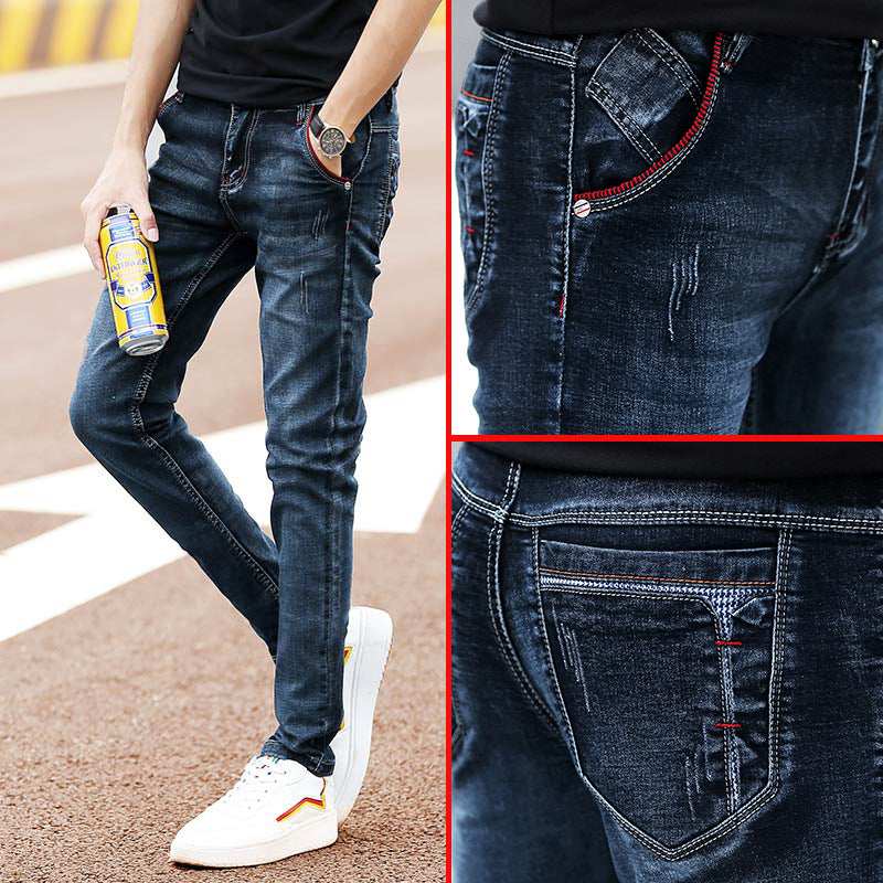 Men’s Jeans Clothing – Youth Pop Casual Denim Pants | Comfortable Cotton Blend Trousers
