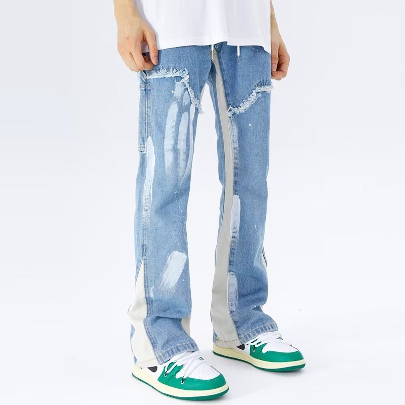 Men’s Fashion City Autumn Jeans – High Waist Straight Fit Denim Pants for Everyday Wear