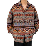 Loose Japanese-Style Retro Ethnic Long Sleeve Shirt – Autumn & Winter Cardigan for Youth Couples