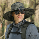 Men’s Outdoor Sun Hat – Adjustable Nylon Hiking, Climbing & Fishing Hat | Breathable, Waterproof, Windproof, Summer Sun Protection