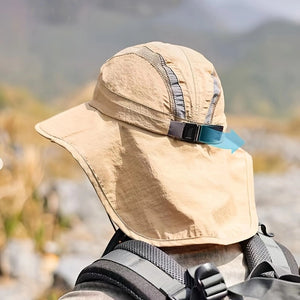 Men’s Summer Sun Protection Hat – Outdoor Polyester Dome Hat | Breathable, Lightweight, Free Size