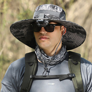 Men’s Outdoor Sun Hat – Adjustable Nylon Hiking, Climbing & Fishing Hat | Breathable, Waterproof, Windproof, Summer Sun Protection