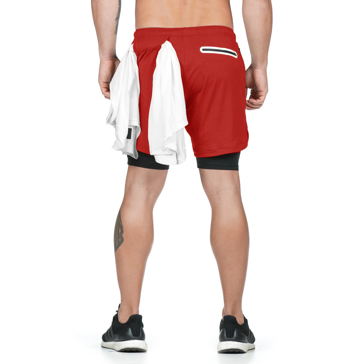 Men’s 2-in-1 Running Shorts – Quick-Dry Double-Layer Gym, Fitness, Jogging & Workout Pants