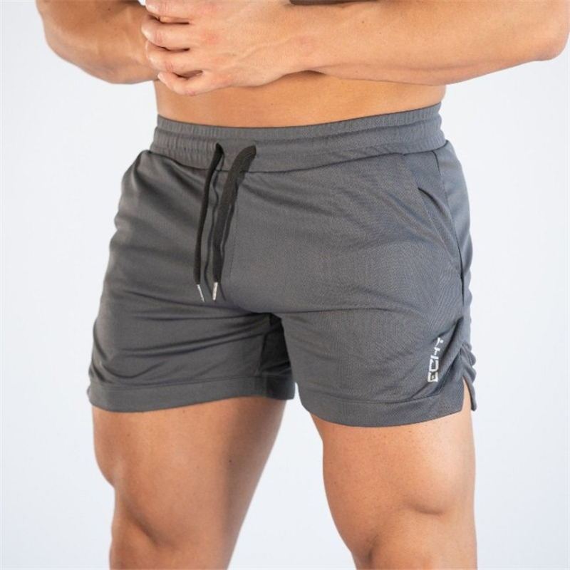 Men Fitness Bodybuilding Shorts – Quick-Dry Polyester Sports Shorts for Gym, Running, and Outdoor Activities