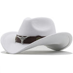 Fashion Woolen Western Denim Top Hat – Sun Protection Hat | Polyester, Stylish Outdoor Cap, Casual Streetwear, Adjustable M Size