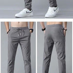 Men's Drawstring Trousers – Thin Casual Pants Korean Style Loose Straight Sweatpants for Summer
