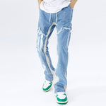 Men’s Fashion City Autumn Jeans – High Waist Straight Fit Denim Pants for Everyday Wear