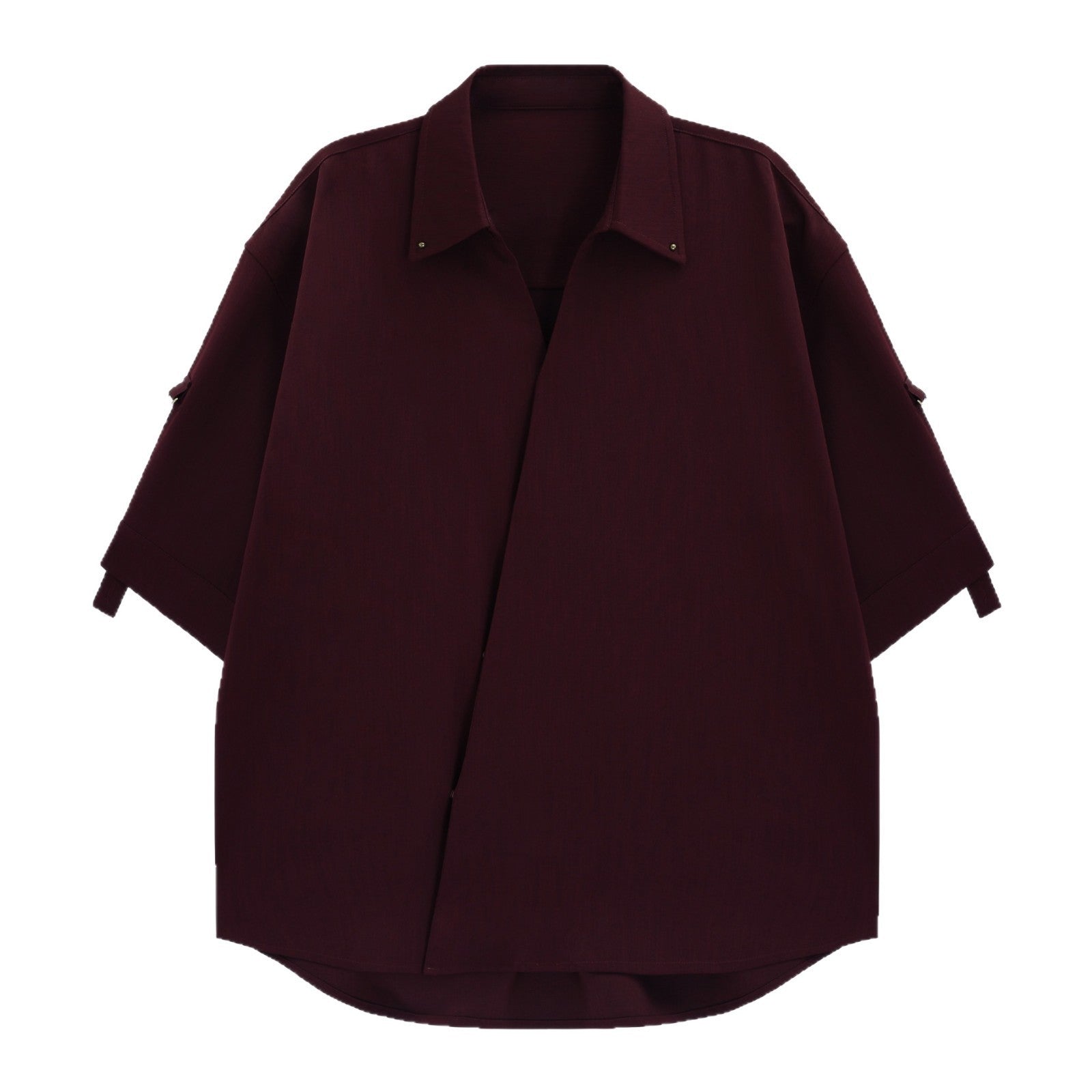 Men's High-Grade Casual Loose Shirt – Simple Cardigan Style Daily Wear for Teenagers