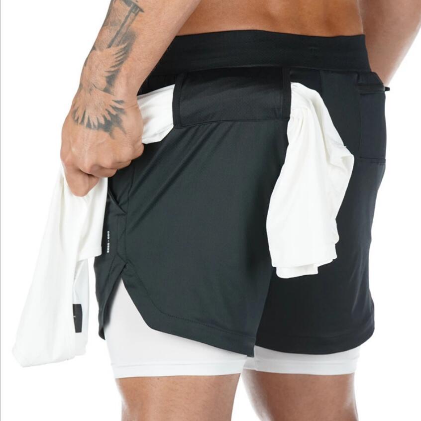 Men’s Summer Running Shorts – 2-in-1 Sports Shorts for Gym, Jogging & Outdoor Fitnes