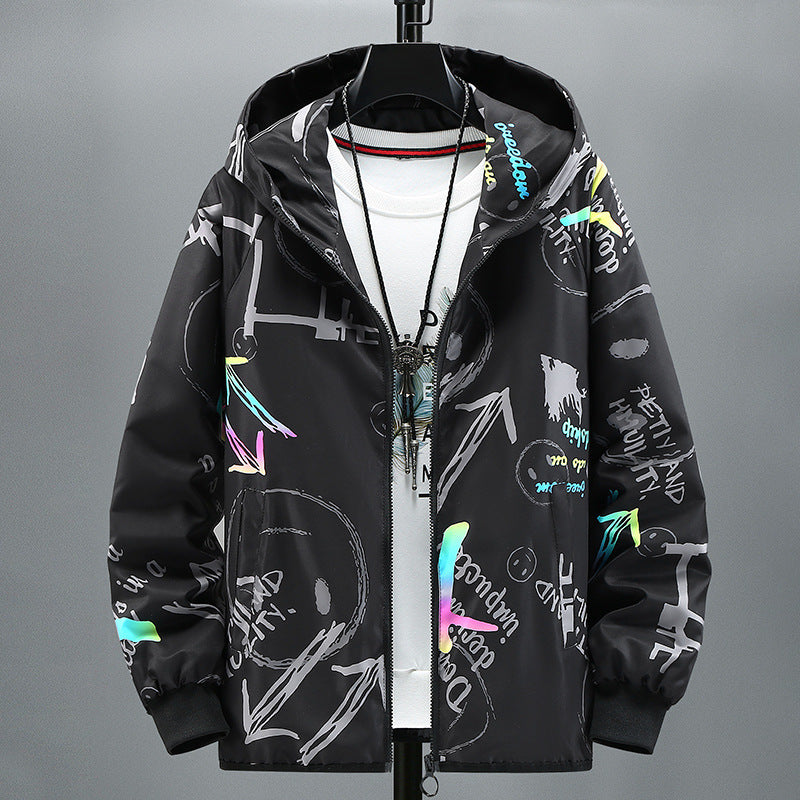 Trendy Colorful Student Jacket – Casual Handsome Fashion Brand Outerwear
