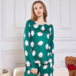 Men’s Cartoon Two-Piece Milk Silk Homewear Set – Comfortable Casual Sleepwear & Lounge Outfit | Soft Polyester Suit