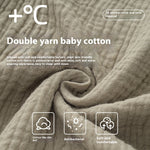 Men’s Woven Cotton Gauze Pajamas – Long Sleeve Thin Homewear Suit for Spring and Autumn