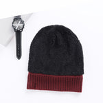 Men & Women Wool Hat Scarf Gloves Set – Thickened Knitted Winter Warm Three-Piece Set | Solid Color
