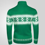 Men's Christmas Jacquard Pullover Sweater – Winter Thick Knitwear, Long Sleeve Casual Fashion Top
