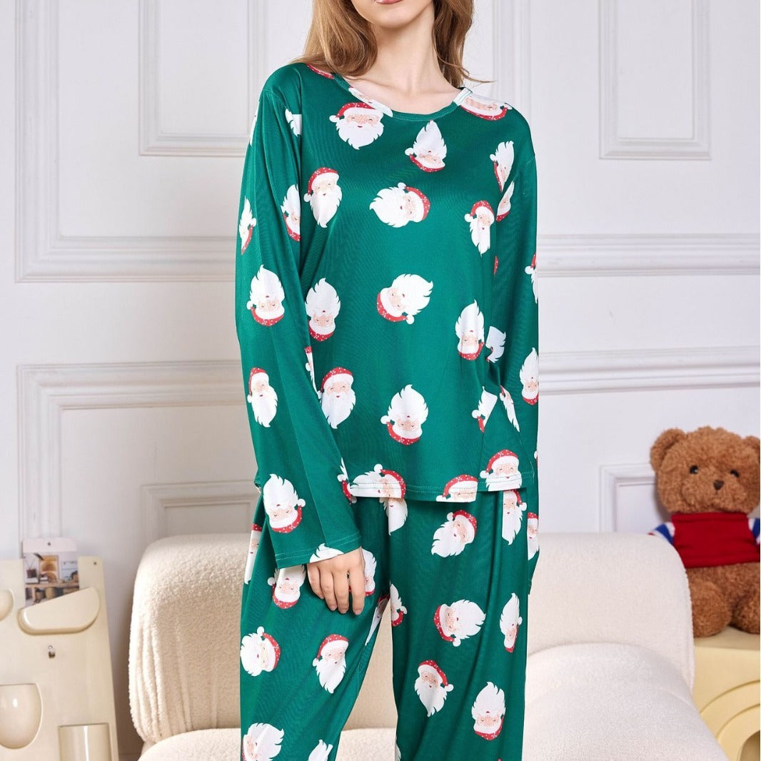 Men’s Cartoon Two-Piece Milk Silk Homewear Set – Comfortable Casual Sleepwear & Lounge Outfit | Soft Polyester Suit