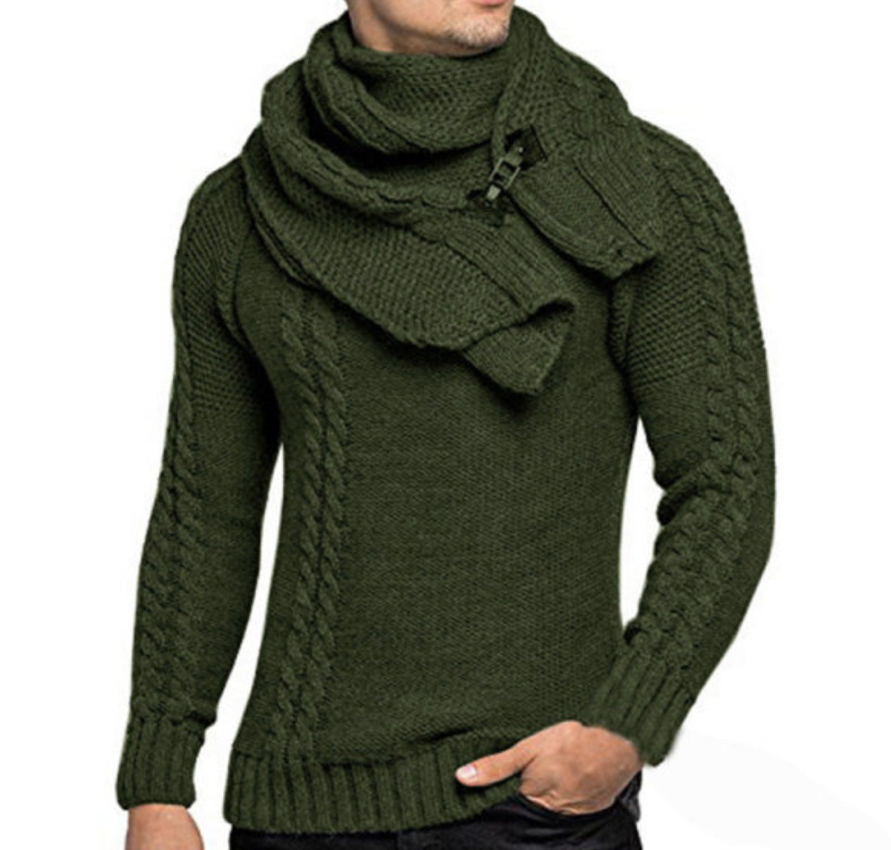 Men Winter Sweater Fashion Slim Fit Pullover | Man Warmth Tops | Classic Colors for Winter Style