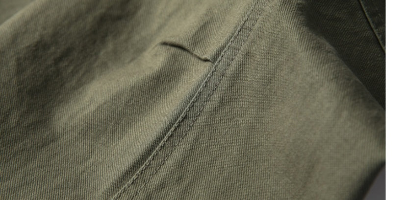 Men’s Casual Sports Trousers – Japanese Retro Cotton Overalls, Straight Fit, Versatile Fashion Pants