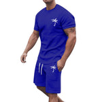 Men’s Short-Sleeve Sports & Leisure Set – Lightweight Summer T-Shirt and Shorts | Comfortable Casual Outfit