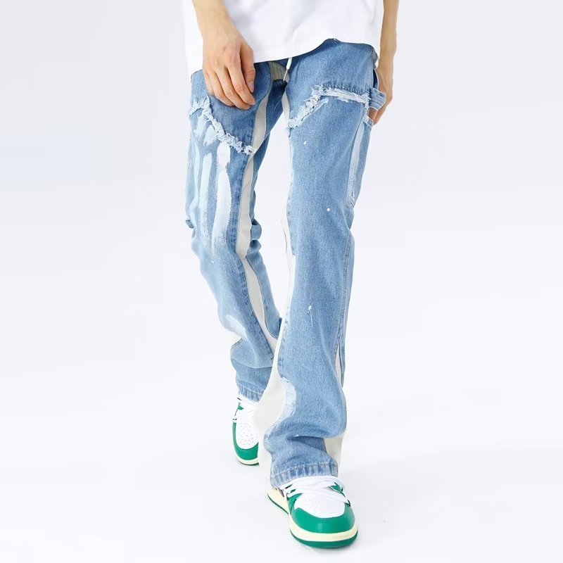 Men’s Fashion City Autumn Jeans – High Waist Straight Fit Denim Pants for Everyday Wear