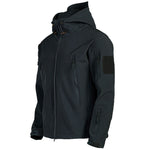 Soft Shell Jacket Men Windproof Hooded | Tactical Outdoor Performance Coat | Water-Resistant Multi-Pocket Design