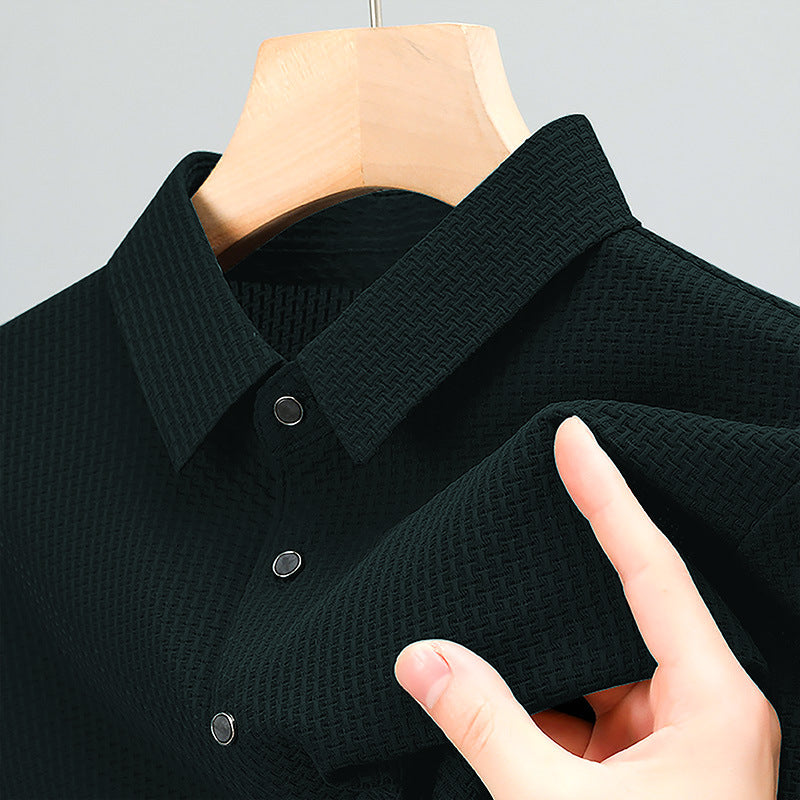 Men’s Asymmetric Nylon T-shirt | Lightweight Casual Summer Top in Multiple Colors