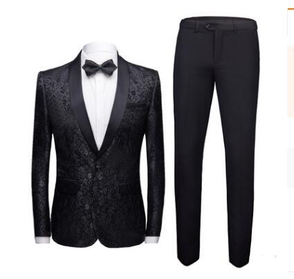 Men’s Wedding Suit Set – Elegant 2-Piece Dress Suit for Formal Events, Banquets & Parties