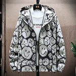 Men’s Spring & Autumn Trendy Coat – Loose Casual Polyester Outerwear