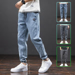 Men’s Fashion Casual Loose Stretch Jeans – Comfortable Cotton Denim Pants for Everyday Wear