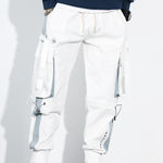 Men’s Harem Beam Pants – Casual Loose-Fit Trousers with Pocket Design, Comfortable Micro-Elastic Canvas Pants