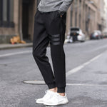 Men’s Casual Slim Sweatpants – Comfortable Polyester Lounge Pants for Everyday Wear and Leisure