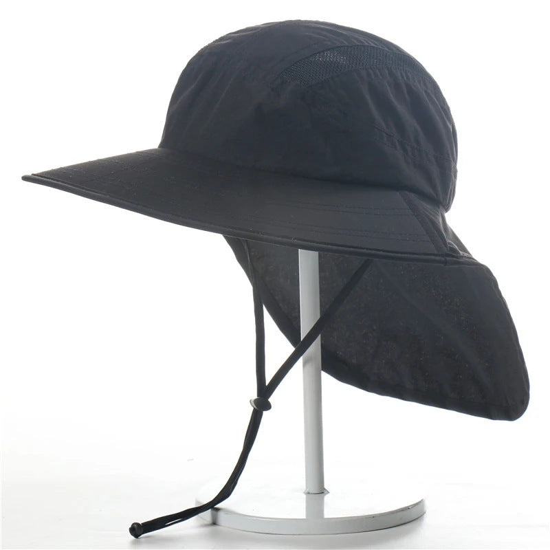 Men’s Summer Sun Protection Hat – Outdoor Polyester Dome Hat | Breathable, Lightweight, Free Size