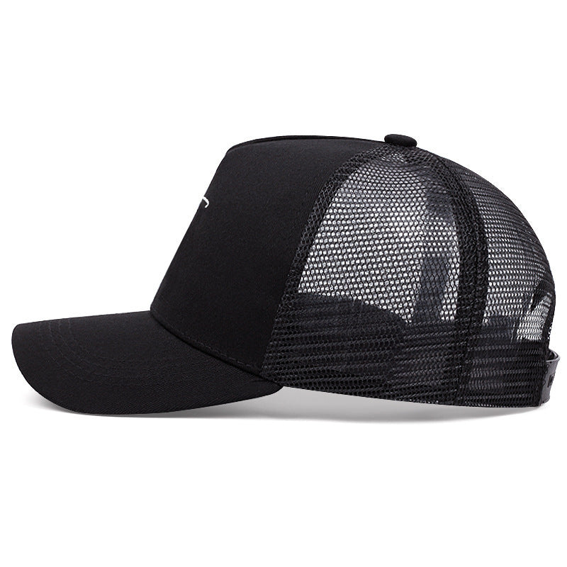 Cross English Embroidery Baseball Cap – Adjustable Cotton Hat for Men & Women | Breathable Sunshade Cap
