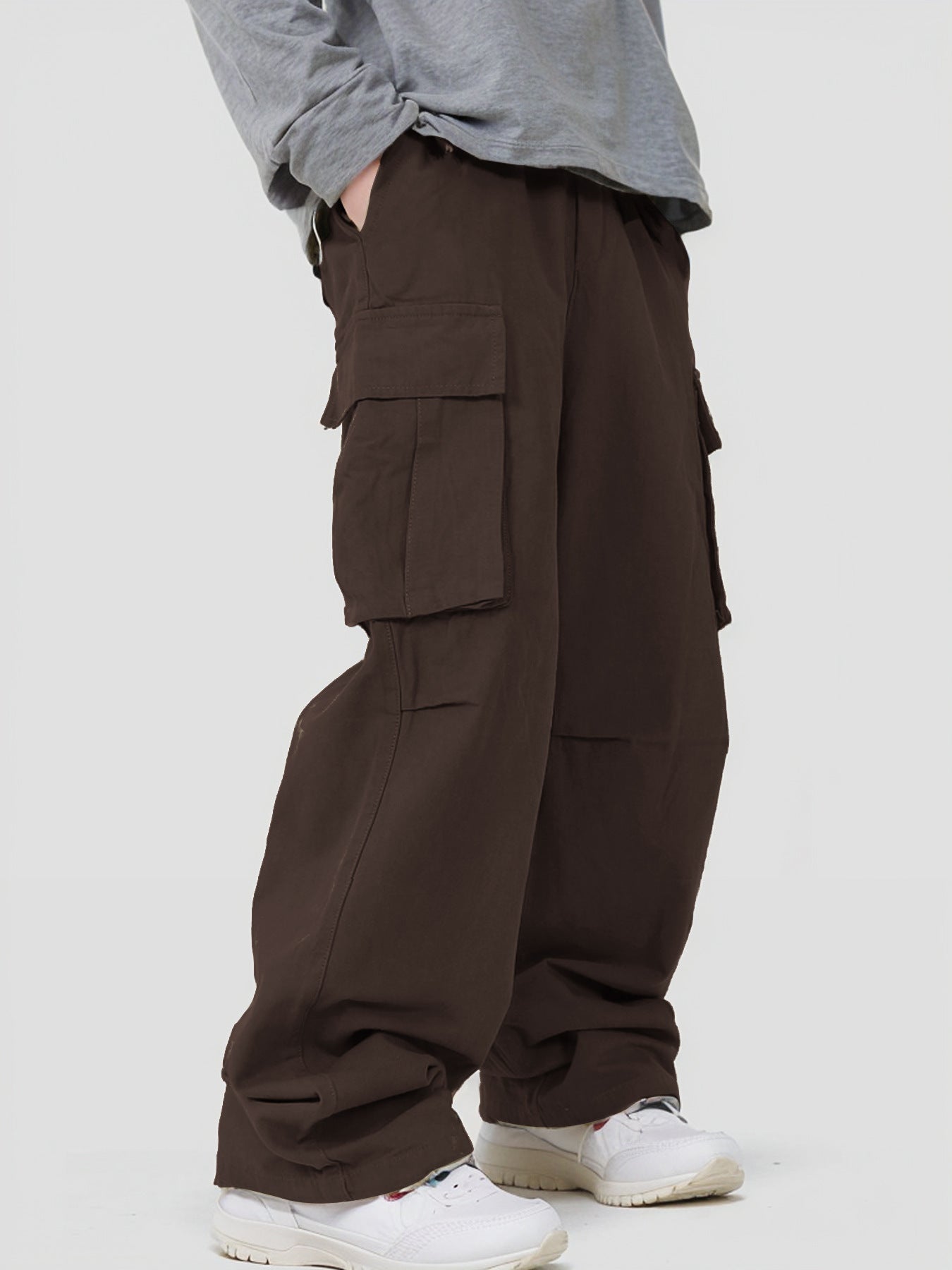 Casual Loose Three-dimensional Pocket Street Overalls – Trendy Youth Trousers for Daily Wear