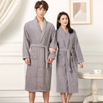 Cotton Terry Bathrobe – Thick Absorbent Towel Pajamas Robe for Adults, All Seasons Comfort