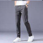 Men's Drawstring Trousers – Thin Casual Pants Korean Style Loose Straight Sweatpants for Summer