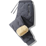 Men’s Winter Sweatpants – Plush Fleece Thermal Pants, Lambswool Lined, Waterproof, Windproof, Warm Casual Trousers
