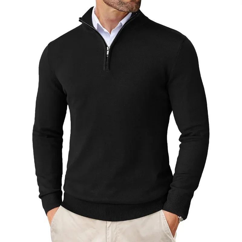 Autumn Men’s Zipper Sweater – Ultra-Thin Lightweight Jacket for Casual Street Style
