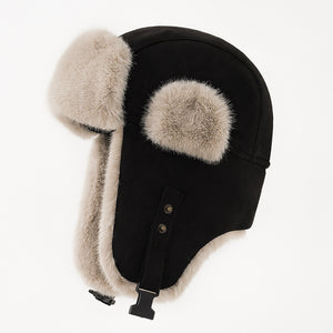 Winter Warm Suede Earmuffs Hat – Cozy, Stylish, and Protective | Soft Suede, Men & Women Cold Weather Accessory