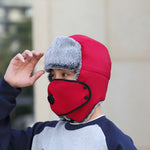 Men’s Ushanka Hat – Windproof Earflap Winter Hat | Warm, Protective, Outdoor Polyester Cap