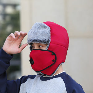 Men’s Ushanka Hat – Windproof Earflap Winter Hat | Warm, Protective, Outdoor Polyester Cap