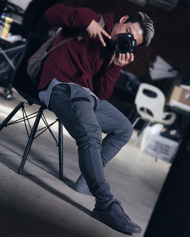 Men Fitness Jogger Pants – Casual Sweatpants with Pockets, High Street Style Sports Trousers