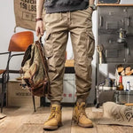 Loose Trendy Casual Jogger Pants for Men – Comfortable Street Style Overalls with Drawstring Waist