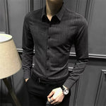 Men's Autumn & Winter Long Sleeve Shirt – Casual Loose Fit Daily Wear for Teenagers