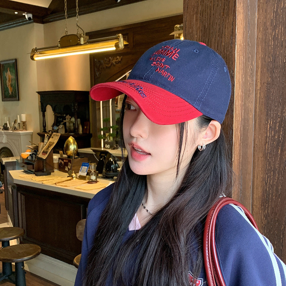 Big Head Circumference Baseball Cap – Fashion Patchwork Cotton Hat for Men | Adjustable Dome Sun Cap