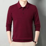 Men’s Winter Wool Lapel Long Sleeve Shirt – Thick Warm Casual Top for Cold Weather
