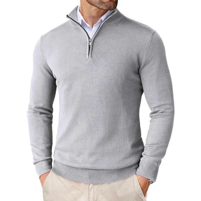 Autumn Men’s Zipper Sweater – Ultra-Thin Lightweight Jacket for Casual Street Style