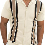 Men’s High-Grade Short-Sleeve Shirt – Summer Casual Cardigan Style Lightweight Top