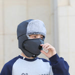 Men’s Ushanka Hat – Windproof Earflap Winter Hat | Warm, Protective, Outdoor Polyester Cap