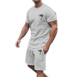 Men’s Short-Sleeve Sports & Leisure Set – Lightweight Summer T-Shirt and Shorts | Comfortable Casual Outfit