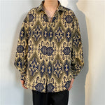 Loose Japanese-Style Retro Ethnic Long Sleeve Shirt – Autumn & Winter Cardigan for Youth Couples